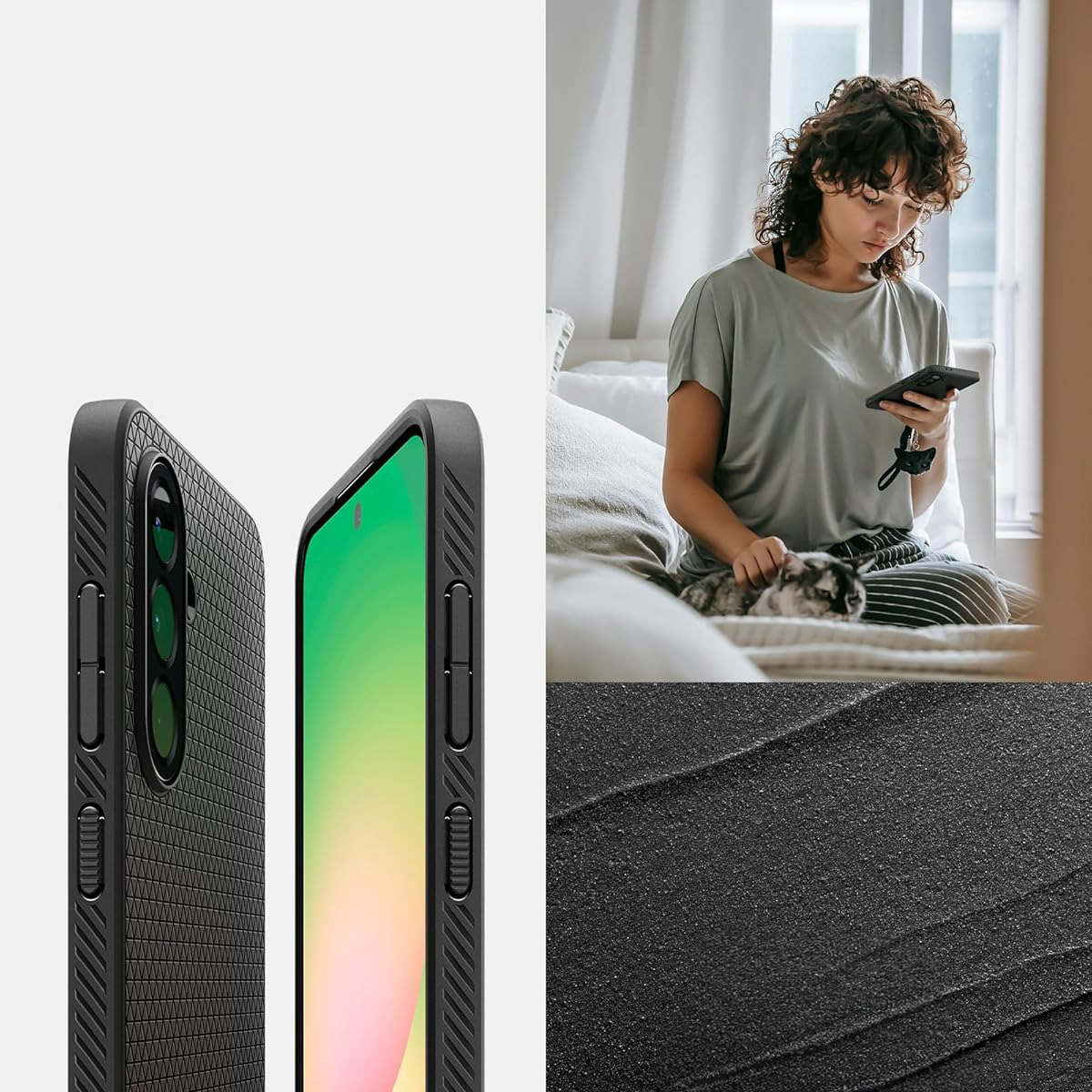 Etui Spigen Liquid Air do Samsung Galaxy A56 5G, czarne